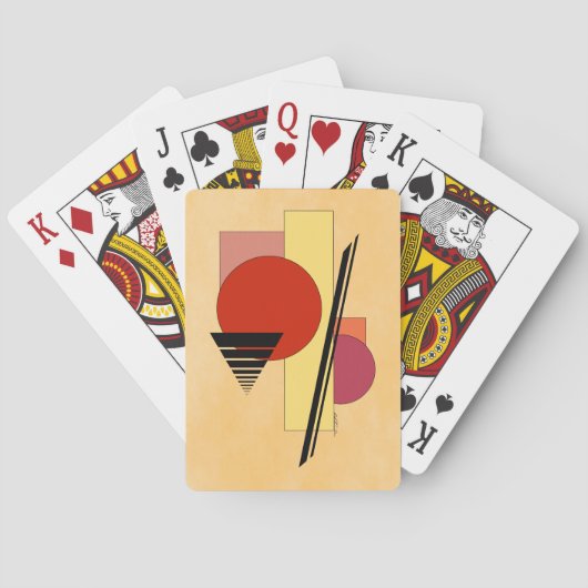 抽象芸術図形 トランプ (裏面)
