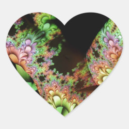 抽象芸術図形 ハートシール