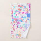 抽象芸術図形 バスタオルセット (ハンドタオル)