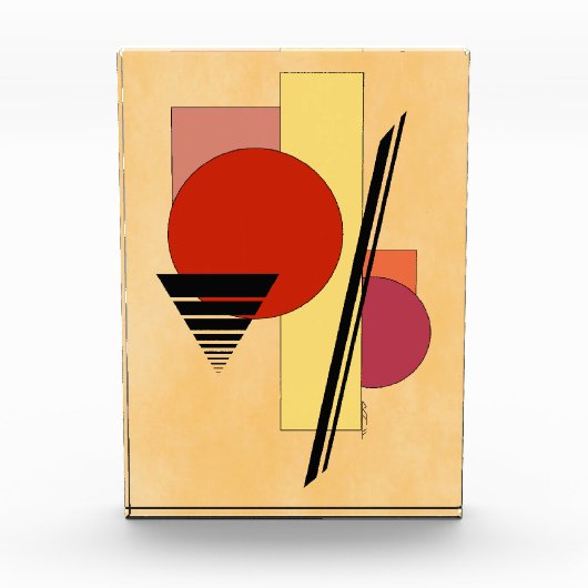 抽象芸術図形 フォトブロック (正面)