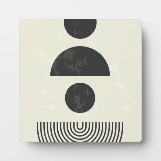 抽象芸術図形 フォトプラーク (正面)