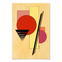 抽象芸術図形 フォトプリント           