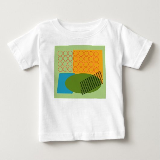 抽象芸術図形 ベビーTシャツ (正面)