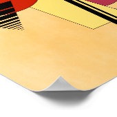 抽象芸術図形 ポスター (角)