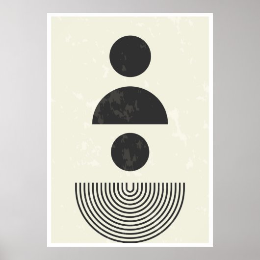 抽象芸術図形 ポスター (正面)