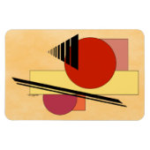 抽象芸術図形 マグネット (横)