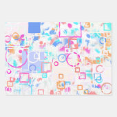 抽象芸術図形 ラッピングペーパーシート (正面3)