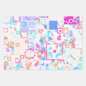 抽象芸術図形 ラッピングペーパーシート (正面)