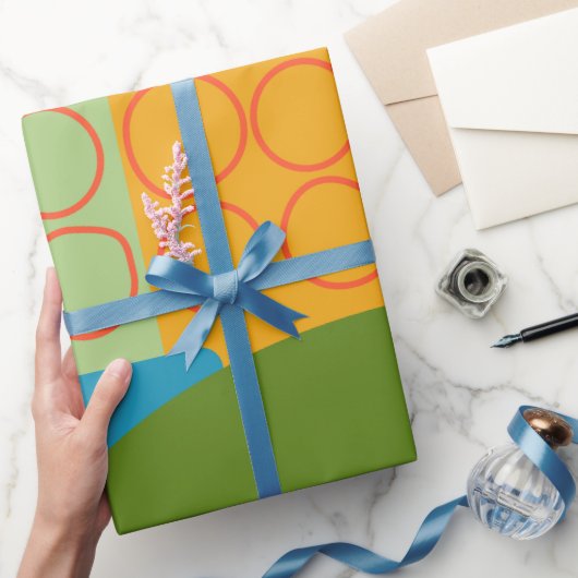 抽象芸術図形 ラッピングペーパー (ギフト)
