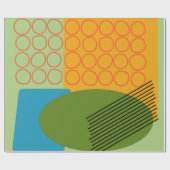 抽象芸術図形 ラッピングペーパー (フラット)