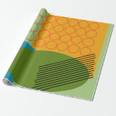 抽象芸術図形 ラッピングペーパー (アンロールド)