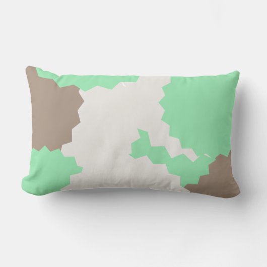 抽象芸術図形 ランバークッション (正面)