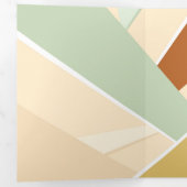 抽象芸術図形 三つ折りクリスマスカード (内部最初)