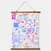 抽象芸術図形 吊り下げ型タペストリー (正面)