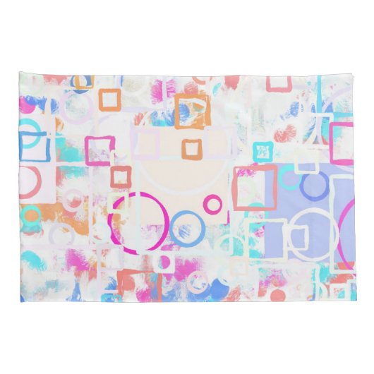 抽象芸術図形 枕カバー (裏面-右)