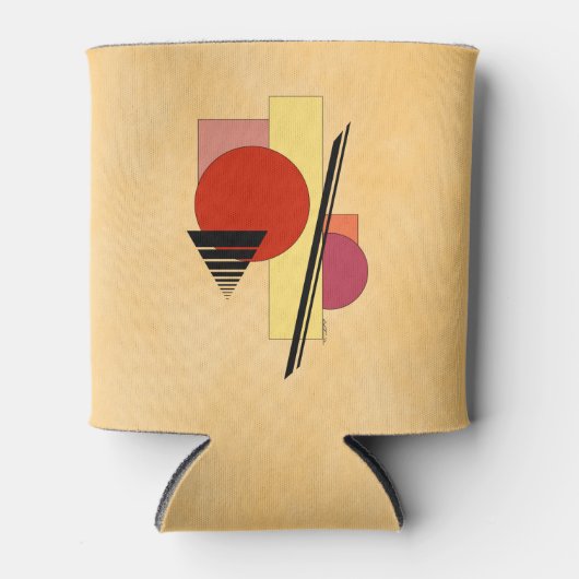 抽象芸術図形 缶クーラー (正面)