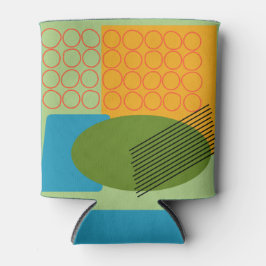 抽象芸術図形 缶クーラー