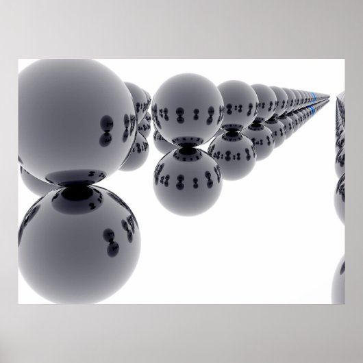 抽象芸術図形A ポスター (正面)