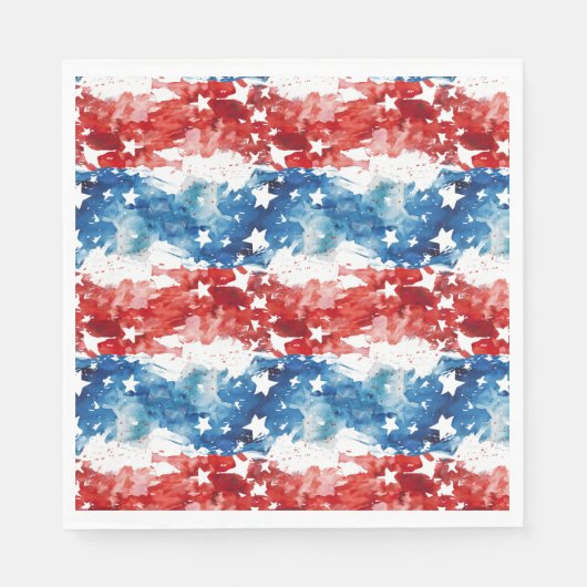 抽象芸術国旗4日7月ナプキン スタンダードランチョンナプキン (正面)