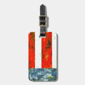抽象芸術国旗 ラゲッジタグ (正面縦)