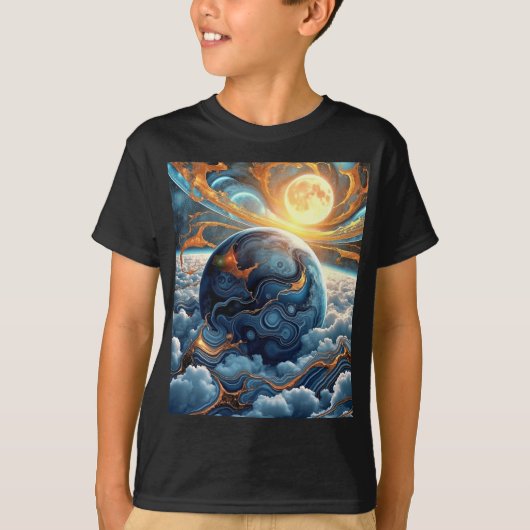 抽象芸術土 Tシャツ (正面)