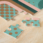 抽象芸術地下鉄マップ、デュアルパターン。 ジグソーパズル (側面)