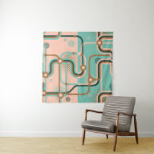 抽象芸術地下鉄マップ、デュアルパターン。 タペストリー (インサイチュ)