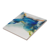 抽象芸術地形 – 青 タイル (側面)