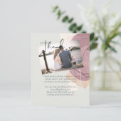 抽象芸術地球写真サンキューカード (スタンド正面)