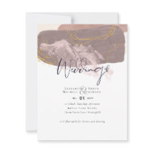 抽象芸術地球金ゴールド結婚式の招待予算の低コスト