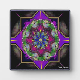 抽象芸術地磁気デザイン卓上プラーク フォトプラーク