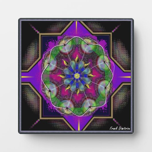 抽象芸術地磁気デザイン卓上プラーク フォトプラーク (正面)