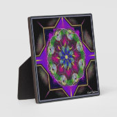 抽象芸術地磁気デザイン卓上プラーク フォトプラーク (正面)