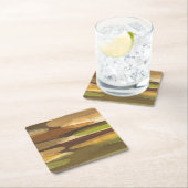 抽象芸術地音（横） スクエアペーパーコースター (インサイチュ)