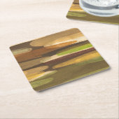 抽象芸術地音（横） スクエアペーパーコースター (アングル)