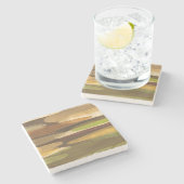 抽象芸術地音（横） ストーンコースター (横)