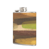 抽象芸術地音（横） フラスク (左)