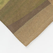 抽象芸術地音（横） フリースブランケット (角)