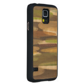 抽象芸術地音（横） CarvedメープルGalaxy S5スリムケース (右)