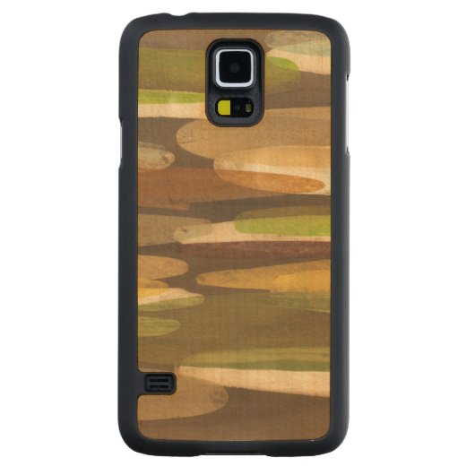 抽象芸術地音（横） CarvedメープルGalaxy S5スリムケース (裏面)