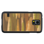 抽象芸術地音（横） CarvedメープルGalaxy S5スリムケース (正面(横))