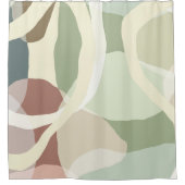 抽象芸術地 シャワーカーテン (正面)