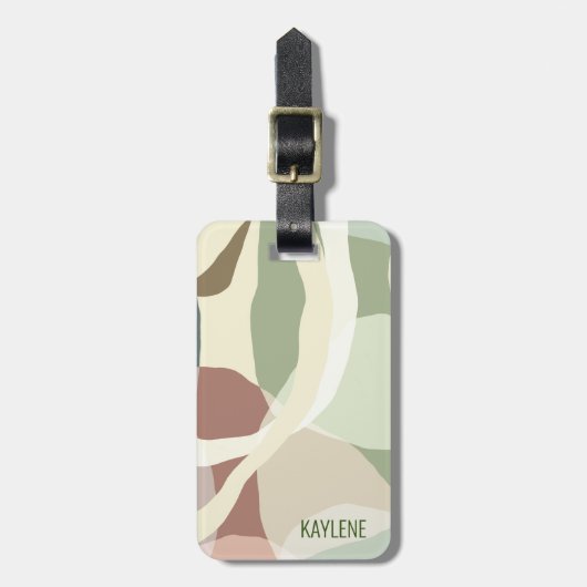 抽象芸術地 ラゲッジタグ (正面縦)