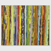 抽象芸術垂直絵を描筋線 ラッピングペーパー (フラット)