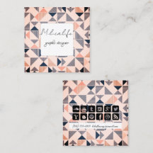 抽象芸術型枠、ソーシャルメディアの名刺