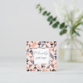 抽象芸術型枠、ソーシャルメディアの名刺 スクエア名刺 (スタンド正面)