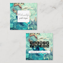 抽象芸術型枠、ソーシャルメディアの名刺