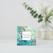 抽象芸術型枠、ソーシャルメディアの名刺 スクエア名刺 (スタンド正面)