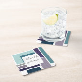 抽象芸術型枠、ソーシャルメディア スクエアペーパーコースター (インサイチュ)