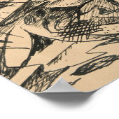 抽象芸術型枠 |ルドルフ・バウアー ポスター (角)